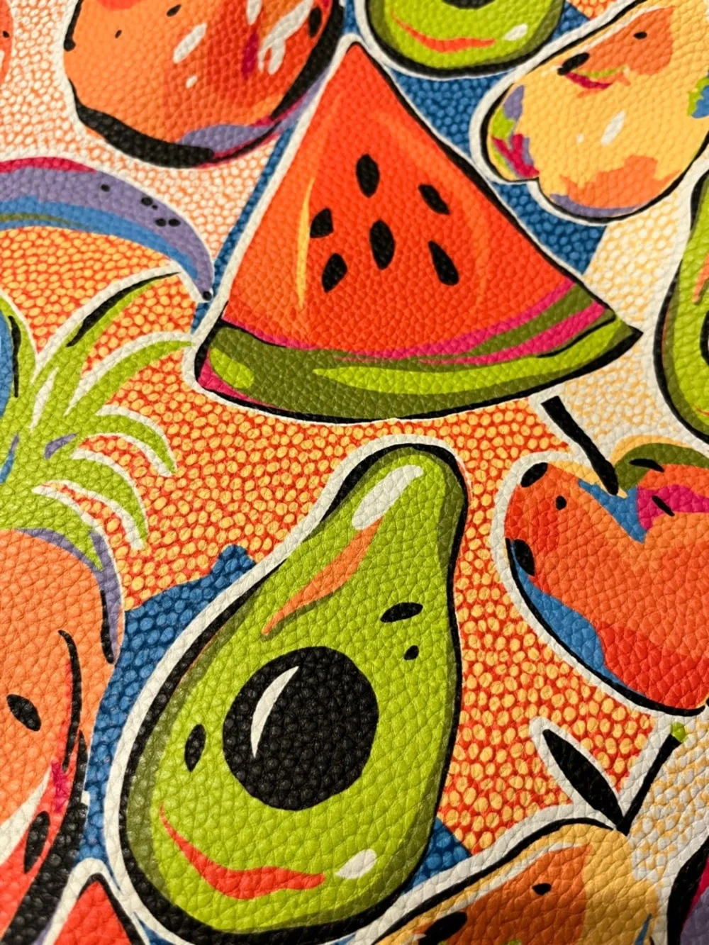 Tabitha Brown Colorful Fruit Print Laptop Sleeve - Multicolor NWT